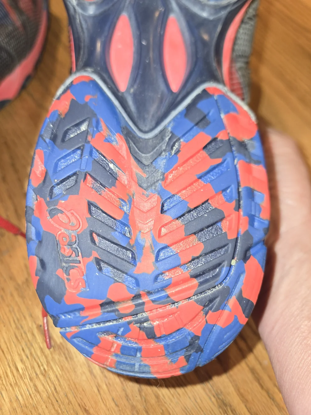 ASICS Gel-Solution Speed 3 Tennis Shoes Blue Red Graphic Men’s Size 11.5